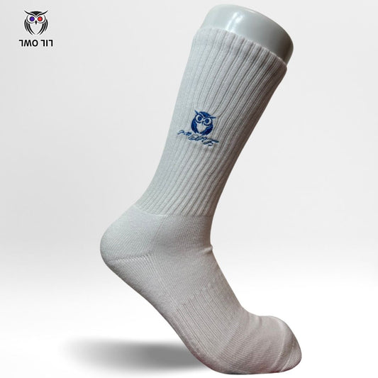 LILOWL Logo Premium Crew Socks(1Pair) Navy