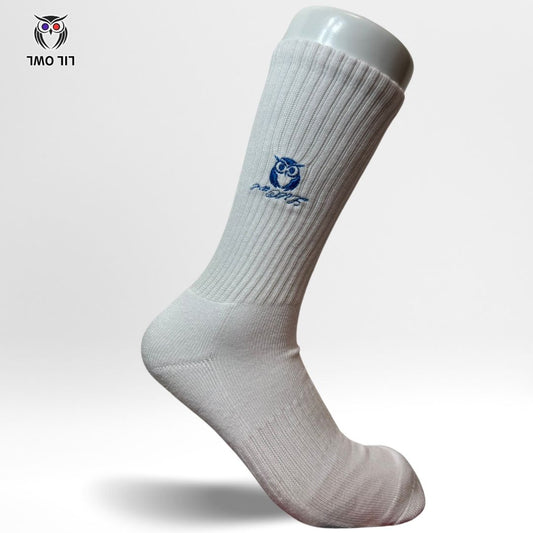 LILOWL Logo Premium Crew Socks(1Pair)Blue