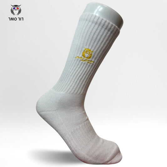 LILOWL Logo Premium Crew Socks(1Pair)       Yellow